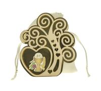 Ingrosso e Risparmio Bonbonnière pour communion, 6 pièces, boîte à dragées pour arbre de vie, enfant, porte-dragées marque-place, symbole sacré pour fille, événement