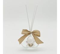 Ingrosso e Risparmio Lot de 1 mini parfumeur avec ange en plâtre assorti en 3 variantes nœud tourterelle inclus enfant fille femme garçon événement célébration sacrée