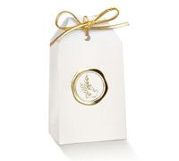 Ingrosso e Risparmio Lot de 10 bonbonnières de confirmation, avec colombe et symboles confirmation, couleur or, en relief, confettis, porte-dragées pour fille, marque-places originaux, bon marché