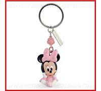 Ingrosso e Risparmio Porte-clés avec pendentif Minnie Mouse en résine rose avec grand nœud pour naissance, anniversaire, fille (avec boîte rouge)