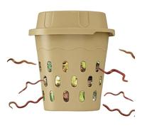 Inground Worm Composter, Ventilated Compost Bin, Garden Composting Bin, Eco Friendly Design, Backyard Accessory with Easy Setup, Composting Tool for Raised Bed Vegetable Plot Farm Gardeners