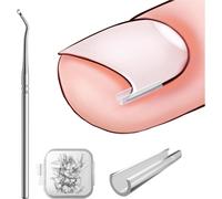 Ingrown Toenail Corrector Kit-40 Painless Nail Straightening Strips With Nail Lifter-Ingrown Toenail Tool Kit Easy To Use