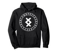 Inguz Rune Viking Rune Norse Païenne Wicca Sorcellerie Sweat à Capuche