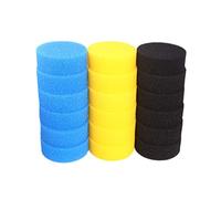 INGVIEE Compatible Bleu Gros Mousse Filtrant pour All Pond Solutions EF-150 et EF-2-Booster (6X Bleu Gros, 6X Jaune Moyen, 6X Noir Fin)