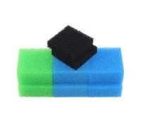INGVIEE Compatible Ensemble de Mousse Filtrante pour Juwel Compact/Bioflow 3.0 / M (2X Bleu Fin, 2X Bleu Gros, 2X Vert Nitrax, 2X Mousse au Charbon Actif)