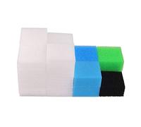 INGVIEE Compatible Ensemble de Mousse Filtrante pour Juwel Compact/Bioflow 3.0 / M (2X Bleu Fin, 2X Bleu Gros, 2X Vert Nitrax, 2X Mousse au Charbon Actif, 50x Ouate Filtrante)