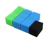 INGVIEE Compatible Ensemble de Mousse Filtrante pour Juwel Compact/Bioflow 3.0 / M (6X Bleu Fin, 6X Bleu Gros, 6X Vert Nitrax, 6X Mousse au Charbon Actif)