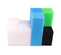 INGVIEE Compatible Ensemble de Mousse Filtrante pour Juwel Compact/Bioflow 3.0 / M (6X Bleu Fin, 6X Bleu Gros, 6X Vert Nitrax, 6X Mousse au Charbon Actif, 50x Ouate Filtrante)