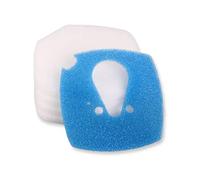 INGVIEE Compatible Mousse Filtrant Coussins de Ouate pour Eheim Professionel 3 2080 2180 et 1200XL 1200XLT (8X Blanc, 2X Bleu)