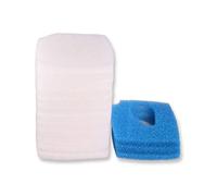 INGVIEE Compatible Mousse Filtrant Coussins de Ouate pour Eheim Professionel 3e 450 700 600T 2076 2078 (12x Blanc, 3X Bleu)