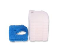 INGVIEE Compatible Mousse Filtrant Coussins de Ouate pour Eheim Professionel 4+ 250/250T/350/350T/600 et Pro 4e+ 350 (8X Blanc, 2X Bleu)