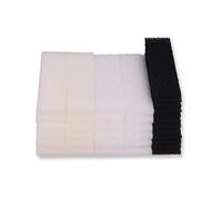 INGVIEE Compatible Pack de Valeur pour Fluval U3 Filtre (12x Mousse, 12x Mousse au Charbon Actif, 12x Polyester)