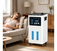Inhalateur D'hydrogène, Inhalateur À Trois Ports, Électrolyseur Titane-Platine, Hydrogène Pur À 99,99%, Réservoir D'eau De 3 Litres Inclus, Fonctionnement Silencieux