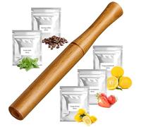 Inhalateur en bois amélioré avec des extraits de plantes entièrement naturels | Améliore la respiration et rafraîchit l'haleine | Remplace les habitudes buccales pour l'air frais et la relaxation