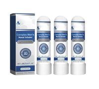 Inhalateur nasal masculin complexe, bâton d'inhalateur nasal naturel, restaure l'énergie et la vitalité, offre un confort quotidien (3Pcs)