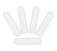 Inhalateurs Nasaux Aromathérapie Blancs à Huile Essentielle, 5 Pièces | Plastique Rechargeable, Capuchon à Vis, Usage Bureau ou Avion, Aide à Mieux Respirer et Ouvrir le Nez
