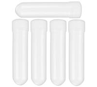 Inhalateurs Nasaux Blancs Rechargeables, 5 Pièces, Plastique, pour École | Fermeture à Vis, Sensation de Fraîcheur, Aide à Mieux Respirer, Usage en Avion Quotidien