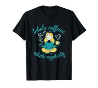 Inhale Caféine Exhale Negativité Café Zen T-Shirt