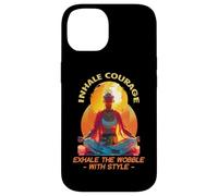 Inhale Courage Exhale The Wobble with Style Coque pour iPhone 14