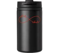 Inhale Exhale - Tasse à café de voyage pour boissons chaudes et froides - Tasse isotherme à double paroi avec couvercle étanche - Noir