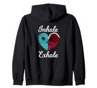 Inhale Expirez Yoga Méditation Mindfulness Practice Sweat à Capuche