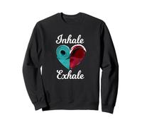 Inhale Expirez Yoga Méditation Mindfulness Practice Sweatshirt
