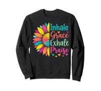 Inhale Grace Exhale Praise Église Sweatshirt