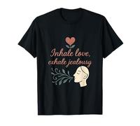 Inhale Love Exhale Jalousie Yoga Mindfulness Graphic T-Shirt