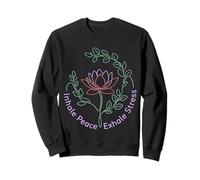 Inhale Peace Exhale Stress Lotus Botanique Sweatshirt