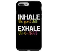 Inhale The Good Exhale The Bullshit Chakra du Yoga psychédélique Coque pour iPhone 7 Plus/8 Plus