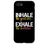 Inhale The Good Exhale The Bullshit Chakra du Yoga psychédélique Coque pour iPhone SE (2020) / 7/8