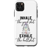 Inhale The Good Exhale The Bullshit Chakra méditation Yoga Coque pour iPhone 11 Pro Max