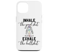 Inhale The Good Exhale The Bullshit Chakra méditation Yoga Coque pour iPhone 13