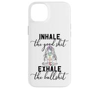 Inhale The Good Exhale The Bullshit Chakra méditation Yoga Coque pour iPhone 14 Plus