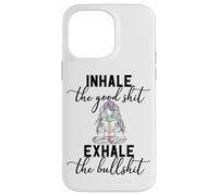 Inhale The Good Exhale The Bullshit Chakra méditation Yoga Coque pour iPhone 14 Pro Max