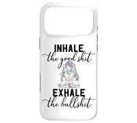 Inhale The Good Exhale The Bullshit Chakra méditation Yoga Coque pour iPhone 17 Pro Max