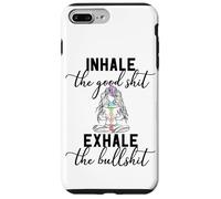 Inhale The Good Exhale The Bullshit Chakra méditation Yoga Coque pour iPhone 7 Plus/8 Plus