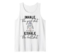 Inhale The Good Exhale The Bullshit Chakra méditation Yoga Débardeur