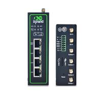 InHand Networks IR624 Routeur cellulaire industriel 5G | Liaison descendante 3,4 Gbit/s, basculement double SIM, Ethernet 4 x Gigabit, Wi-Fi 5, sécurité VPN, géré dans le cloud pour IoT, usine