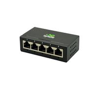 InHand Networks Switch Ethernet Gigabit 5 Ports, Switch Réseau Non Géré, Boîtier Métallique Robuste,Fanless,Plug & Play, Installation Murale/Bureau, Idéal pour Télétravail & PME (Adaptateur EU Inclus)