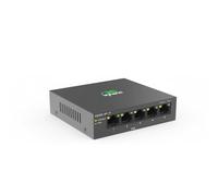 InHand Networks Switch PoE+ 5 Ports Gigabit (4X PoE+ @ 52W), Commutateur Ethernet Non Géré, Boîtier Métal, Fanless (Silencieux),VLAN Un Clic | Plug & Play pour Caméras IP, VoIP, TPE & Home Office