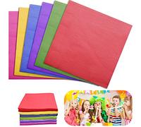 INHEMING Lot de 120 Serviettes en Papier Couleur Serviettes Jetables de Cocktail Serviettes de Table pour Fêtes à 2 Plis Serviette Multicolore Anniversaire - 33 x 33 cm