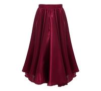inhzoy Enfants Filles Jupe de Danse Espagnole Longue Jupe Flamenco de Danse Grande Balançoire Jupe Danse Tauromachie Jupe Fluide Danse du Ventre Dancewear 4-12 Ans A Bordeaux 11-12 Ans