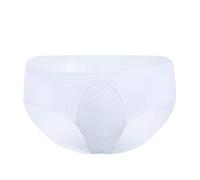 inhzoy Homme Caleçon String Slip Respirant Camel Toe Cacher Gaff Façonner élastique Slip Crossdresser Transgenre S-XXL Blanc Medium