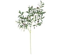 INIFLM Lot de 5 branches d'olivier artificielles en soie - Idéales pour l'intérieur et l'extérieur, le jardin, le bureau, les mariages, les décorations de verdure