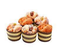 INIFLM Lot de 6 faux gâteaux artificiels pour décoration de gâteaux ou desserts