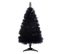 INIFLM Sapin de Noël artificiel noir (60 cm/90 cm) - pin de Noël pour maison, bureau, décoration de fête