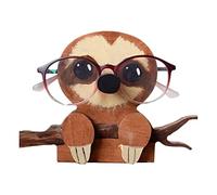 INIFLM Support de lunettes en bois en forme d'animal, support pour lunettes fait main en forme de paresseux - Présentoir à lunettes de soleil pour décoration de bureau à domicile