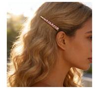 Inilbran Barrette Boho Rose En Cristal Vintage Bobby Pin Rose Cz Side Clip Mariage Douche Nuptiale Bal De Promo Accessoires De Cheveux Décoratifs Pour Femme Coiffure