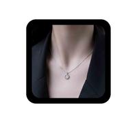 Inilbran Boho Crystal Evil Eye Collier ras du cou Argent Grec Collier ras du cou Vintage CZ Demon Eye Pendentif Collier Minimaliste Protection Collier Chaîne Bijoux pour Femmes et Filles